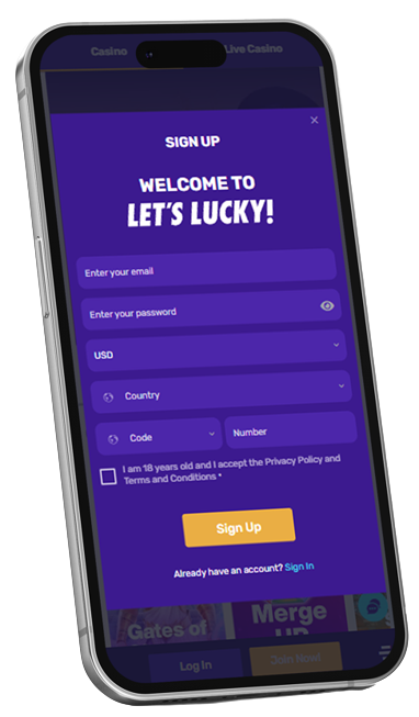 Lets Lucky mobile version